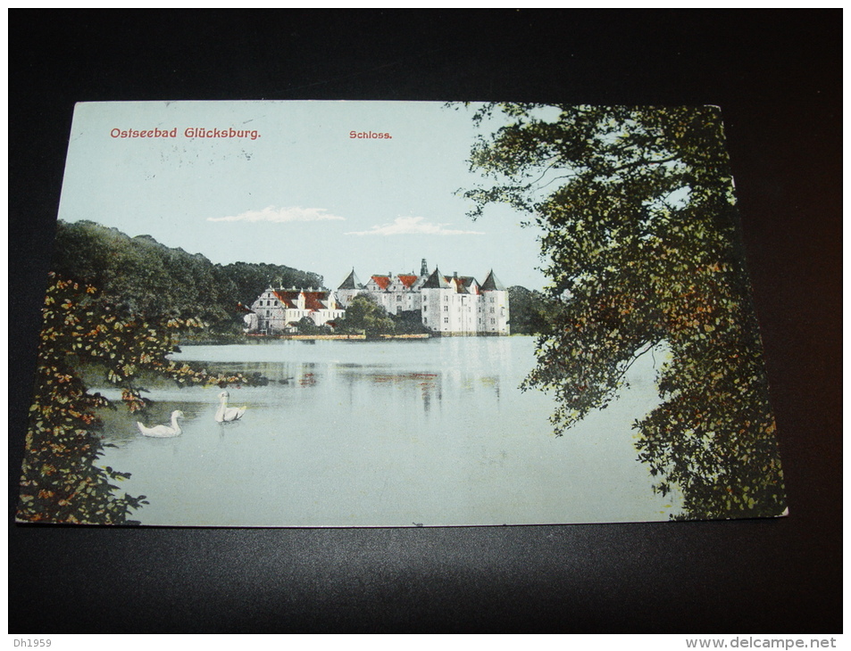 OSTSEEBAD GLÜCKSBURG SCHLOSS SCHWAN CYGNE Nach DÜSSELDORF - Gluecksburg