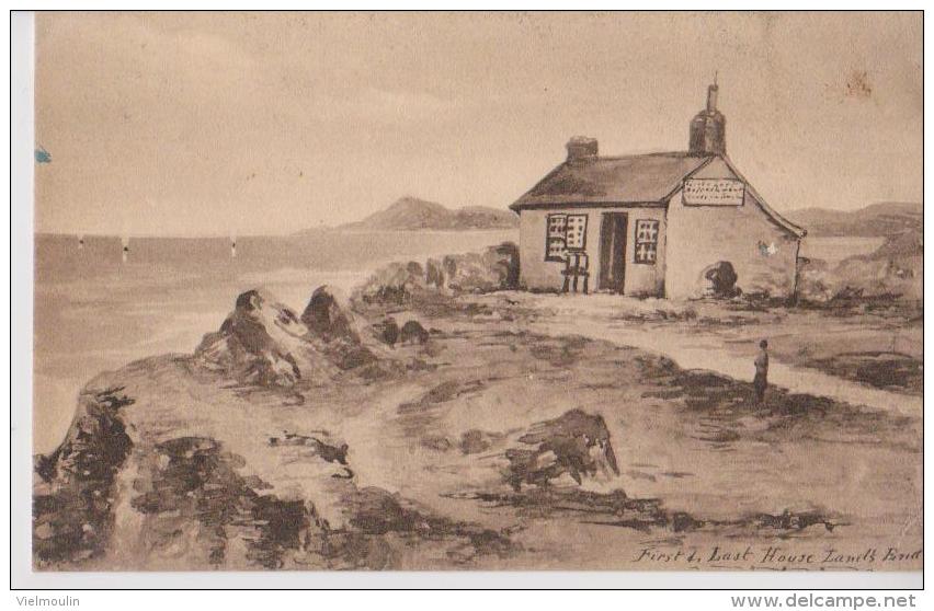 ANGLETERRE CORNWALL SCILLY ISLES LAND´4 END FIRST LAST HOUSE BELLE CARTE RARE !!! - Land's End