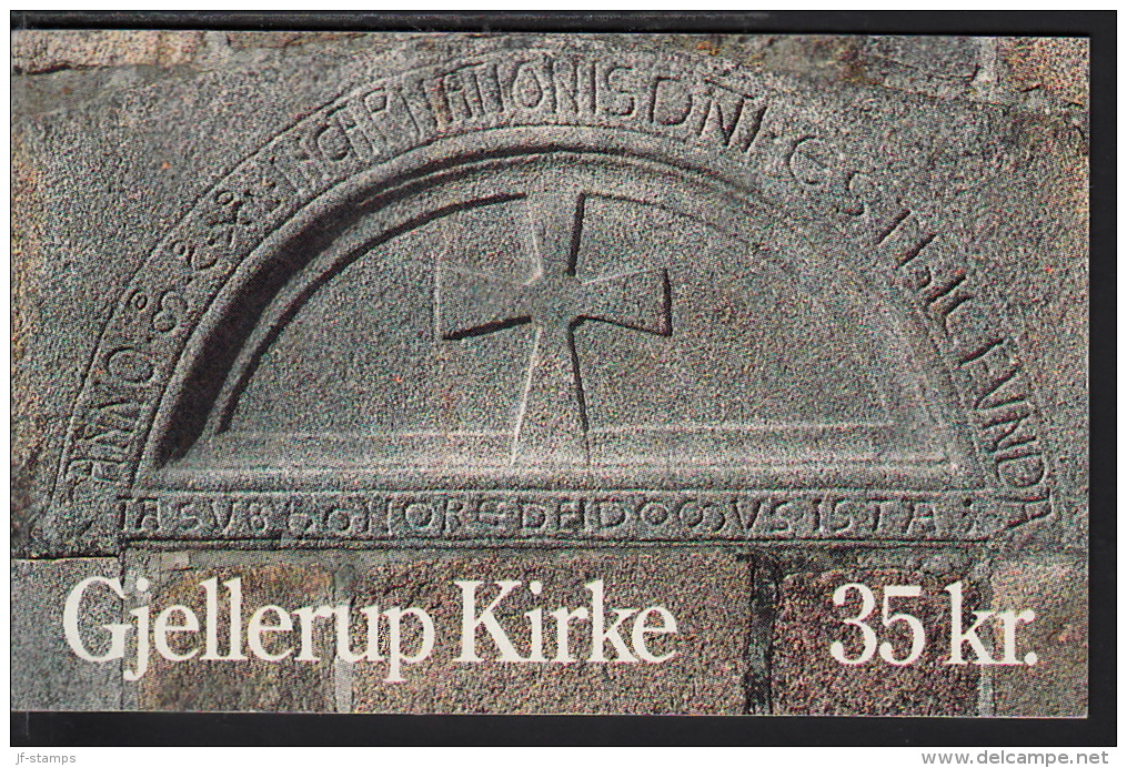 1990. Gjellerup Church. Special Booklet With 10 X 3,50 Kr. HS 55 (Mi. 986) - Carnets