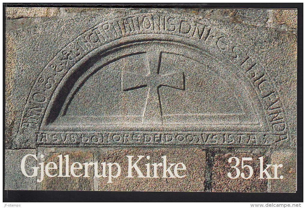 1990. Gjellerup Church. Special Booklet With 10 X 3,50 Kr. HS 55 (Mi. 986) - Carnets