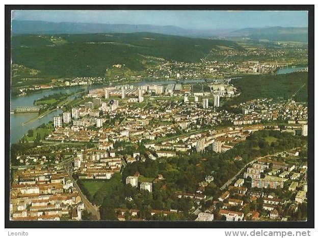 BIRSFELDEN Flugaufnahme Swissair 1974 - Birsfelden