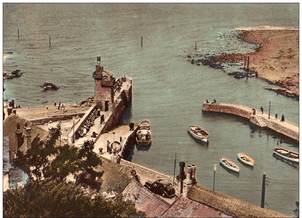 POSTED POSTCARD - 1956  -LYNMOUTH HARBOUR , DEVON - - Lynmouth & Lynton