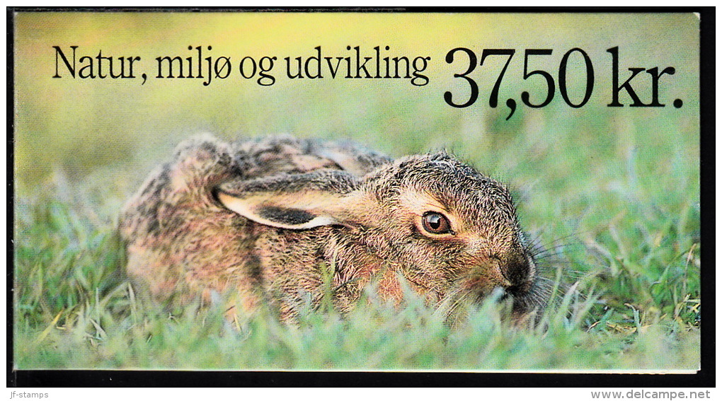 1992. Nature, Development And The Environment. Special Booklet With 10 X 3,75 Kr. HS 63 (Mi. 1032) - Carnets