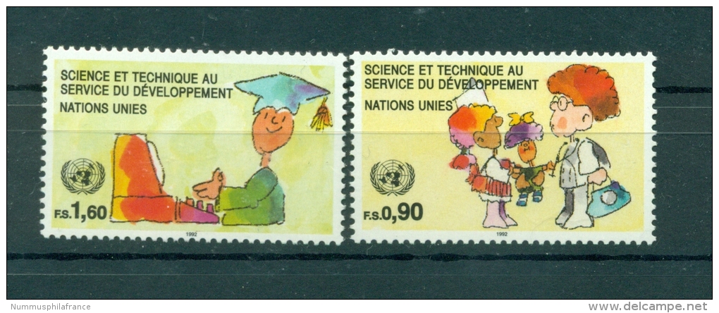 Nations Unies Géneve 1992 - Michel N.221/22 - "Science Et Technique Au Service Du Développement" - Ungebraucht