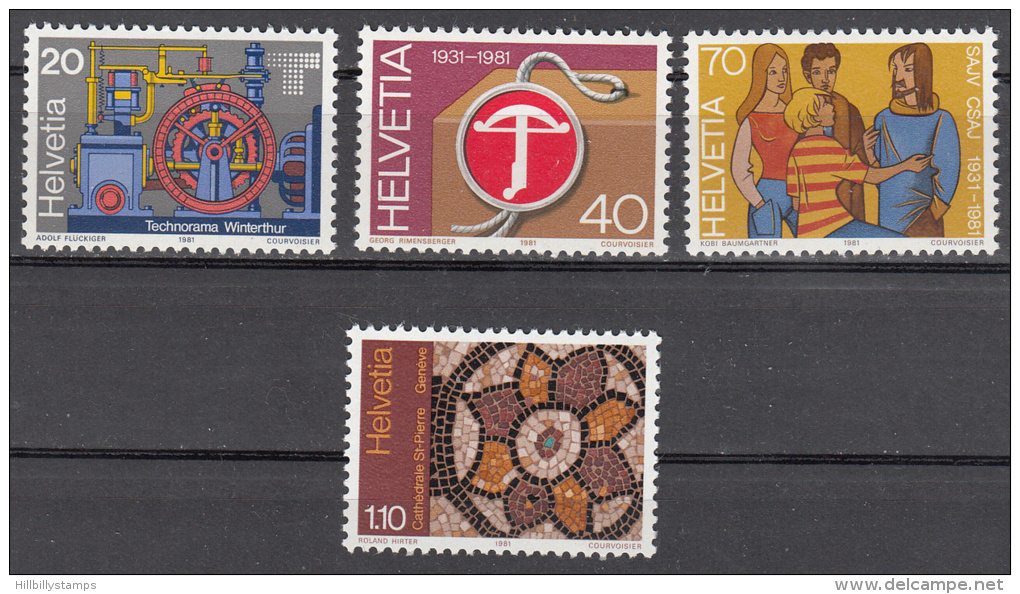 Switzerland   Scott No.  704-7   Mnh    Year  1981 - Neufs