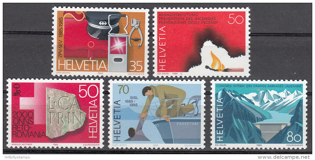 Switzerland   Scott No.  751-54     Mnh    Year  1985 - Nuevos