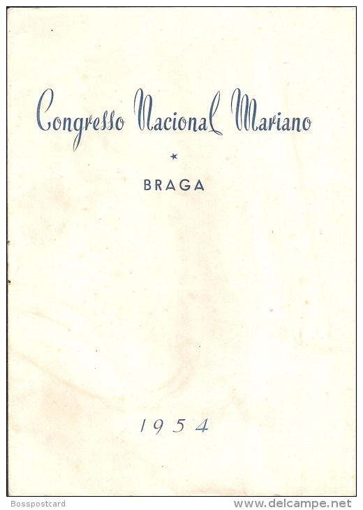 Braga - Congresso Nacional Mariano. Orquestra Sinfónica Do Porto. Orfeon Pamplonés De España (8 Scans) - Alte Bücher