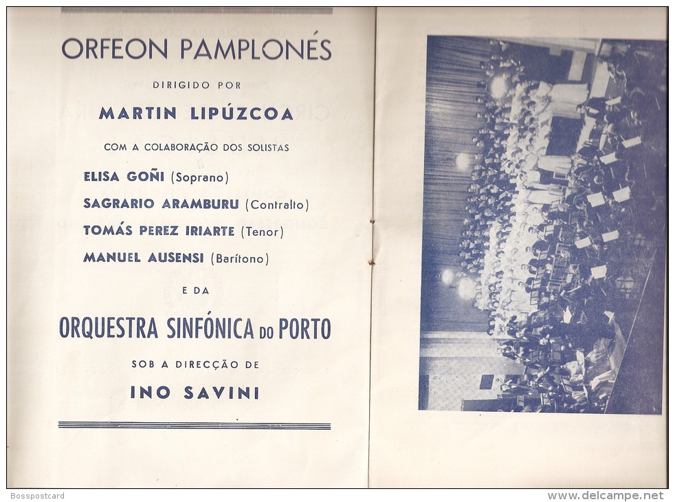 Braga - Congresso Nacional Mariano. Orquestra Sinfónica Do Porto. Orfeon Pamplonés De España (8 Scans) - Livres Anciens