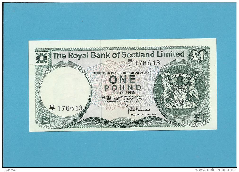 SCOTLAND - UNITED KINGDOM - 1 POUND - UNC. - 03.05.1976 - P 336 - THE ROYAL BANK OF SCOTLAND LIMITED - 1 Pond