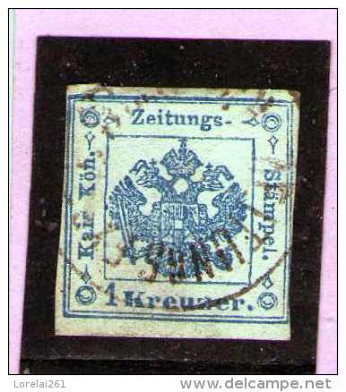 1858 - Timbres Taxe Pour Journaux  Mi No 2 /Type II  Et Yv No 1 B - Zeitungsmarken