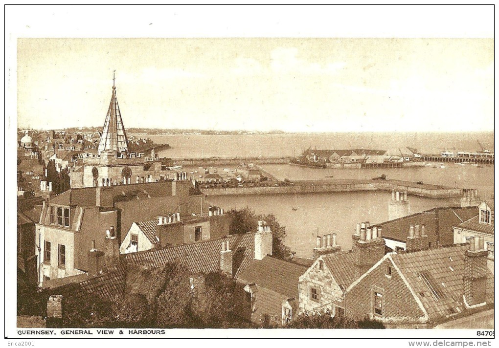 Guernsey. Vue Generale De Guernsey Et Le Port. - Guernsey