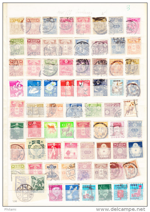 JAPON, SMALL ACCUMULATIONB OF JAPANES STAMPS, MINT OR CANCELLED. (4J18) - Collections, Lots & Séries