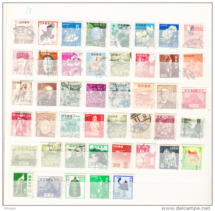 JAPON, SMALL ACCUMULATIONB OF JAPANES STAMPS, MINT OR CANCELLED. (4J18) - Collections, Lots & Séries