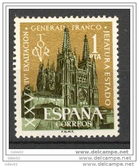 ES1373-L1994TAES.España. Spain .Espagne.Exaltacion De  Franco. Catedral De Burgos.1961.( Ed 1373**),sin Charnela. LUJO - Escultura