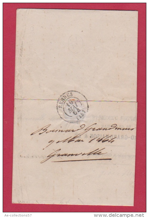 Lettre  De Granville   //  Pour Pontpean Par Rennes  //  9 Mai 1864 - 1849-1876: Periodo Classico