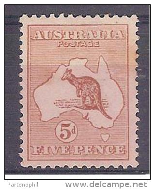 * 1912 AUSTRALIA CANGURO FIVE PENCE (YVERT N.7) - Ungebraucht