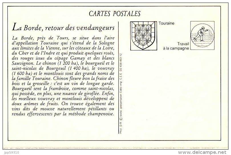 Retour Des Vendangeurs, La Borde (Joué-les-Tours) LES VINS DE TOURAINE* - Andere & Zonder Classificatie