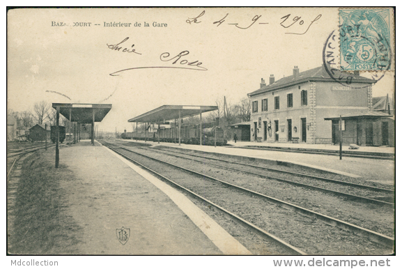 51 BAZANCOURT / Intérieur De La Gare / - Bazancourt