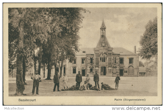 51 BAZANCOURT / Mairie / FELDPOSTKARTE - Bazancourt