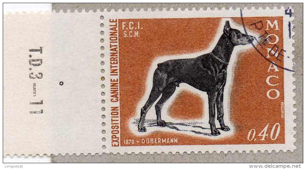 MONACO : Chien : Dobermann - Canidés - Mammifère - Exposition Internationale De Monte-Carlo - - Usados