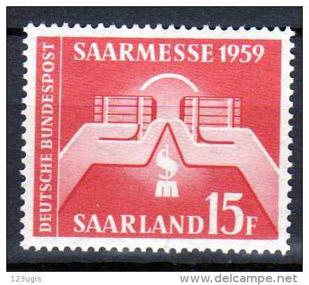 Saarland 1959 Mi 447 ** [121013L] @ - Ongebruikt