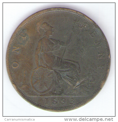 GRAN BRETAGNA 1 PENNY 1893 - D. 1 Penny