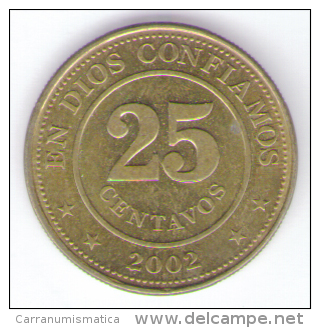 NICARAGUA 25 CENTAVOS 2002 - Nicaragua