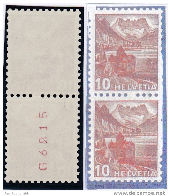 Schweiz 1939  Zu #  242 RM Rollenmarken ** Postfrisch - Coil Stamps