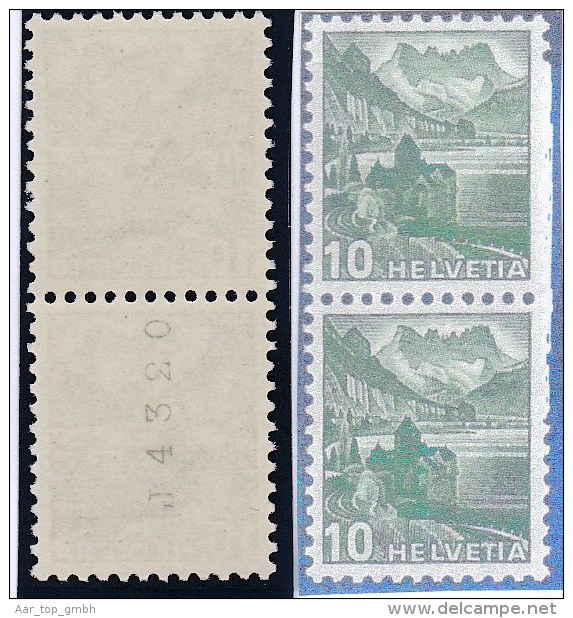 Schweiz 1948  Zu #  286 RM Rollenmarken ** Postfrisch - Rouleaux