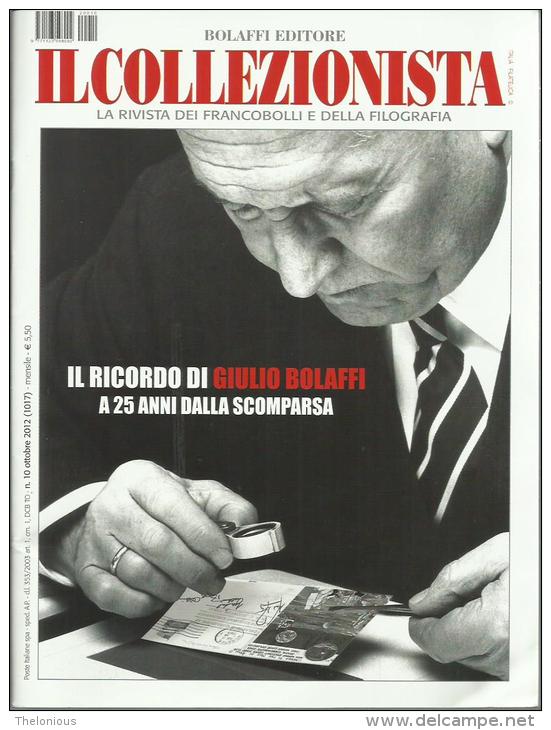 # IL COLLEZIONISTA  N. 10 - BOLAFFI EDITORE - OTTOBRE  2012 - Italiane (dal 1941)