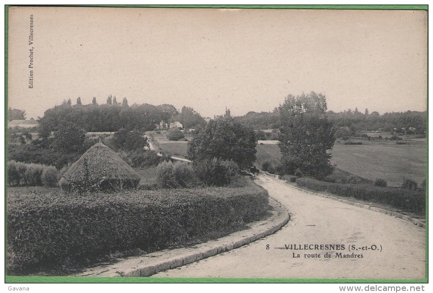 94 VILLECRESNES - La Route De Mandres - Villecresnes