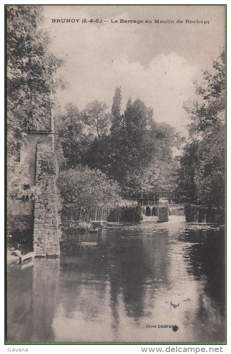 91 BRUNOY - Le Barrage Au Moulin De Rochopt - Brunoy