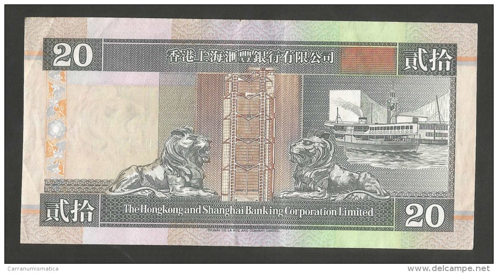 [NC] HONG KONG - SHANGHAI BANKING CORPORATION - 20 DOLLARS (1993) - Hong Kong