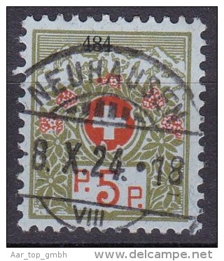 Schweiz Heimat SH Neuhausen 1924-10-08 Vollstempel Auf Portofreiheit 5 Rp. Kl#484 Hilfsgesellschaft - Vrijstelling Van Portkosten