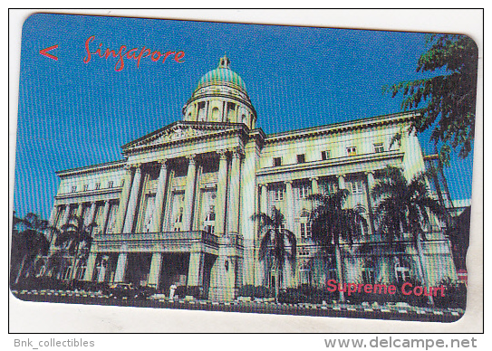 Singapore Old Phonecard - Supreme Court - 134SIGC - 10 $ - Singapour