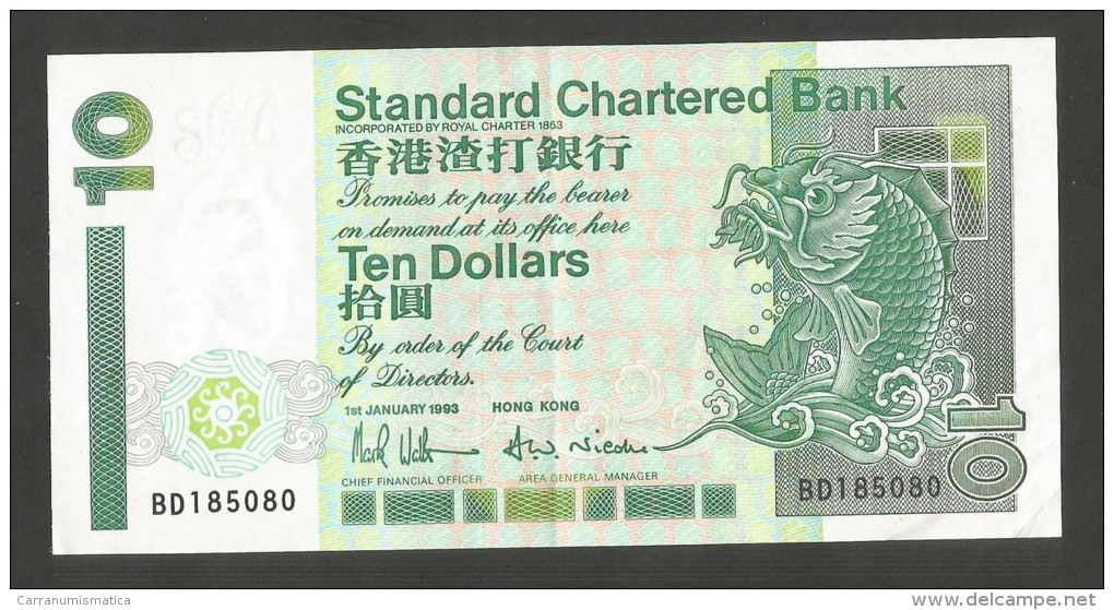 [NC] HONG KONG - STANDARD CHARTERED BANK - 10 DOLLARS (1993) - Hongkong