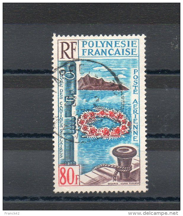 Polynésie Française. Poste Aérienne. Oeuvres Des Cantines Scolaires - Used Stamps