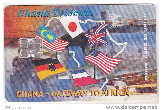 Ghana Old Phonecard - Ghana Gateway To Africa - 25 Units - 04/00 - Ghana