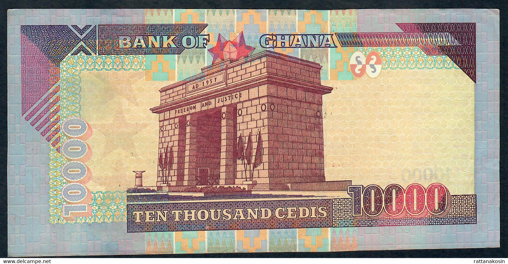 GHANA   P35b   10.000  CEDIS    2003  #DW     AUNC. - Ghana