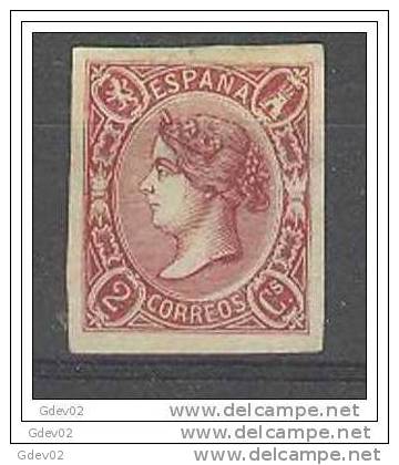 ES069-2692TCCSC.España.Spa In.Espagne.ISABEL Ll 1865.(Ed 69*)con Charnela.CERTIFICADO.LUJO - Otros & Sin Clasificación