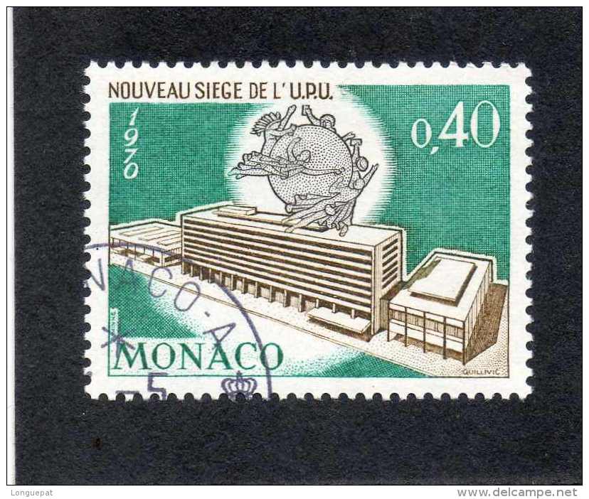 MONACO : Nouveau Siège De L´U.P.U. (Union Postale Universelle) : Bâtiment à Berne - - Oblitérés