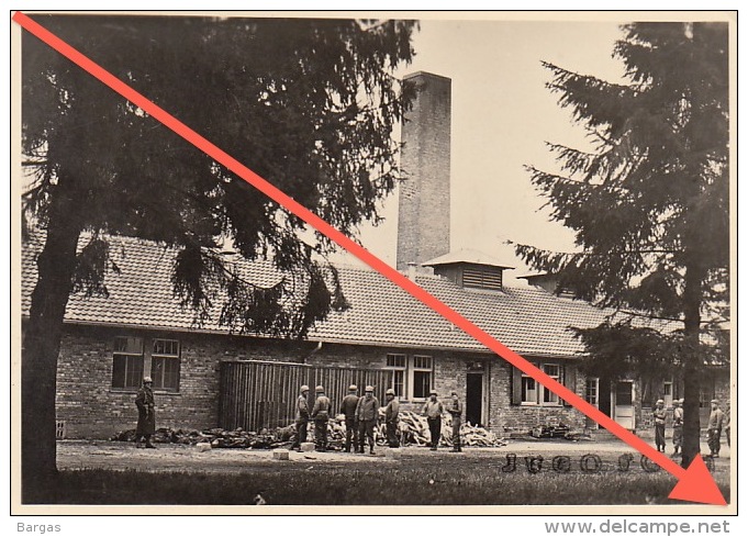 Photo Guerre WWII Camp De Concentration De Dachau Allemagne Crematorium Juif Chambre à Gaz - Guerre, Militaire