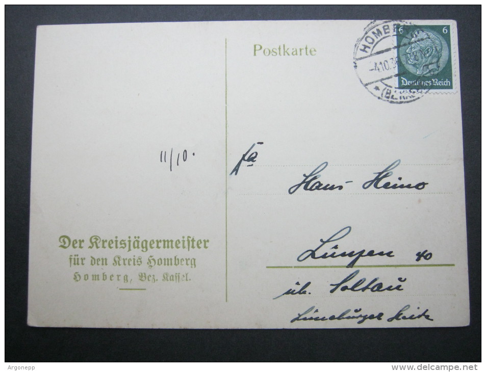 1936, Homberg, Firmenkarte - Homberg