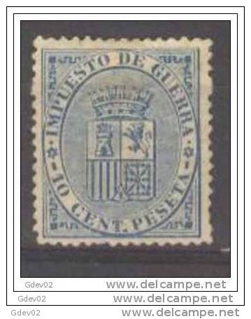 ES142-L2807TESSC.España.S Pain.Espagne.ESCUDO  DE ESPAÑA.Impuesto De Guerra.1874. (Ed 142*) . MUY BONITO - Sellos