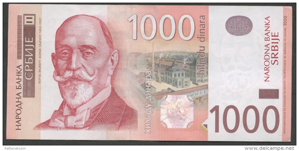 SERBIA  P60a   1000   DINARA   2011   # AC     AU- UNC. - Serbien