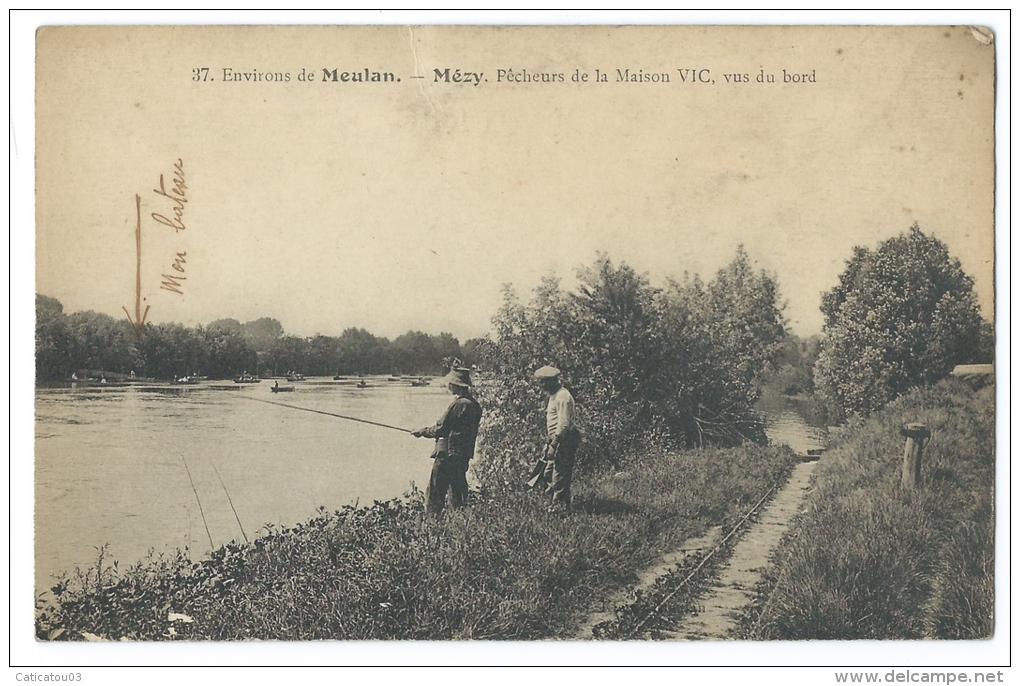 MEZY (Yvelines) Environs De Meulan - Pêcheurs De La Maison VIC, Vus Du Bord - Meulan