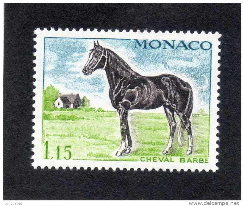 MONACO : Chevaux De Sang : Cheval Barbe - Equidés - Mammifères - - Cartas & Documentos