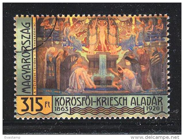 HUNGARY-2013. SPECIMEN - Painter Aladár Körösf&#337;i-Kriesch / Fresco From Musical Academy - Proofs & Reprints