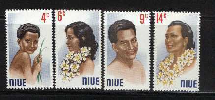 NIUE 1971 MNH Stamps Portraits 120-123 # 2138 - Niue