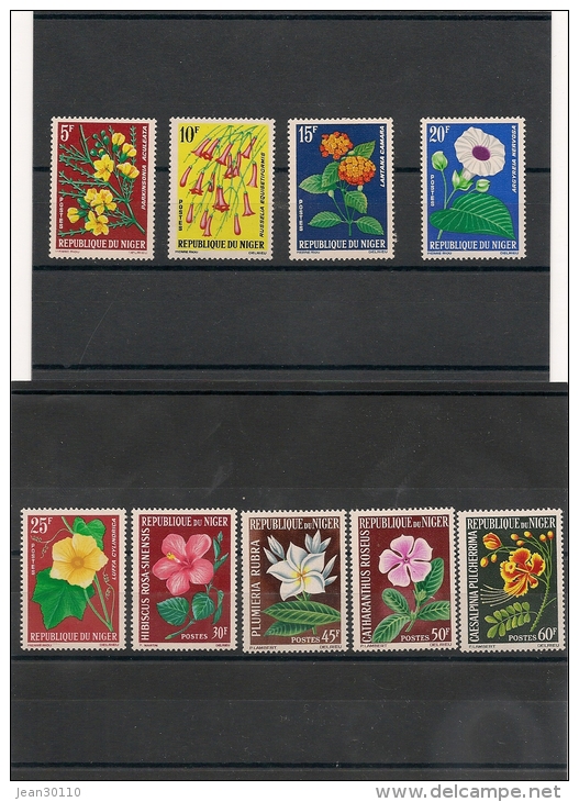 NIGER  Flore Années 1964/65  N° Y/T : 135/143** Côte: 18,00 € - Níger (1960-...)